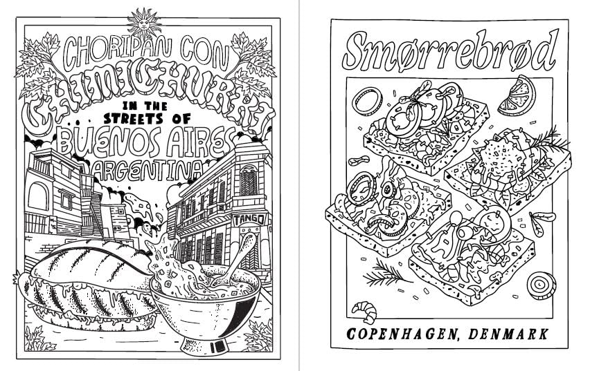 Street Food Coloring Book - 4