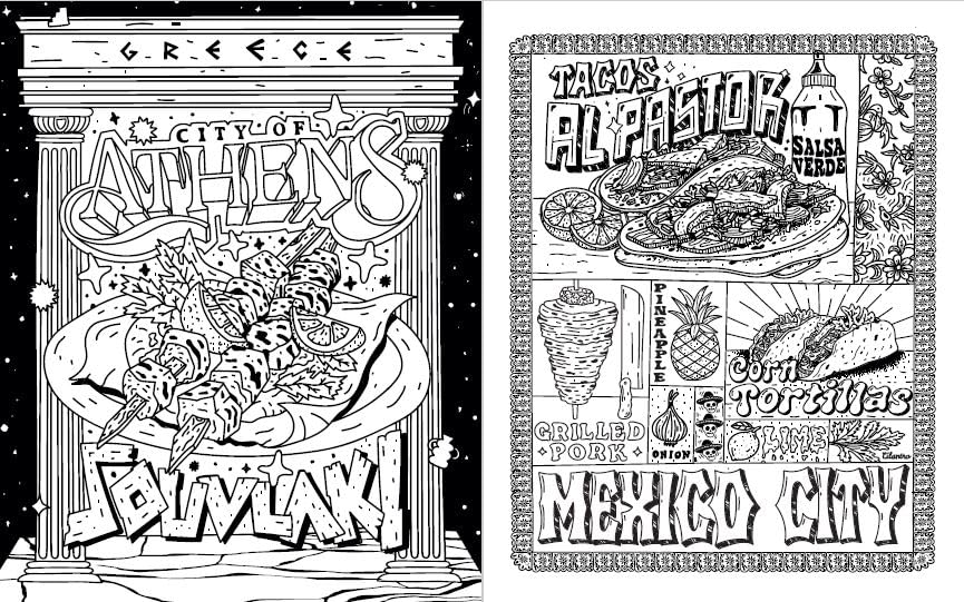 Street Food Coloring Book - 6