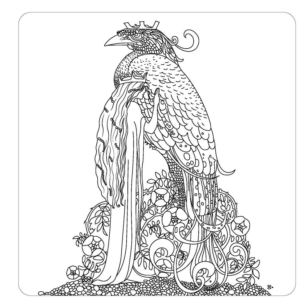 Fantasy Forest Coloring Book: John Bauer's World of Fairies and Trolls - 6