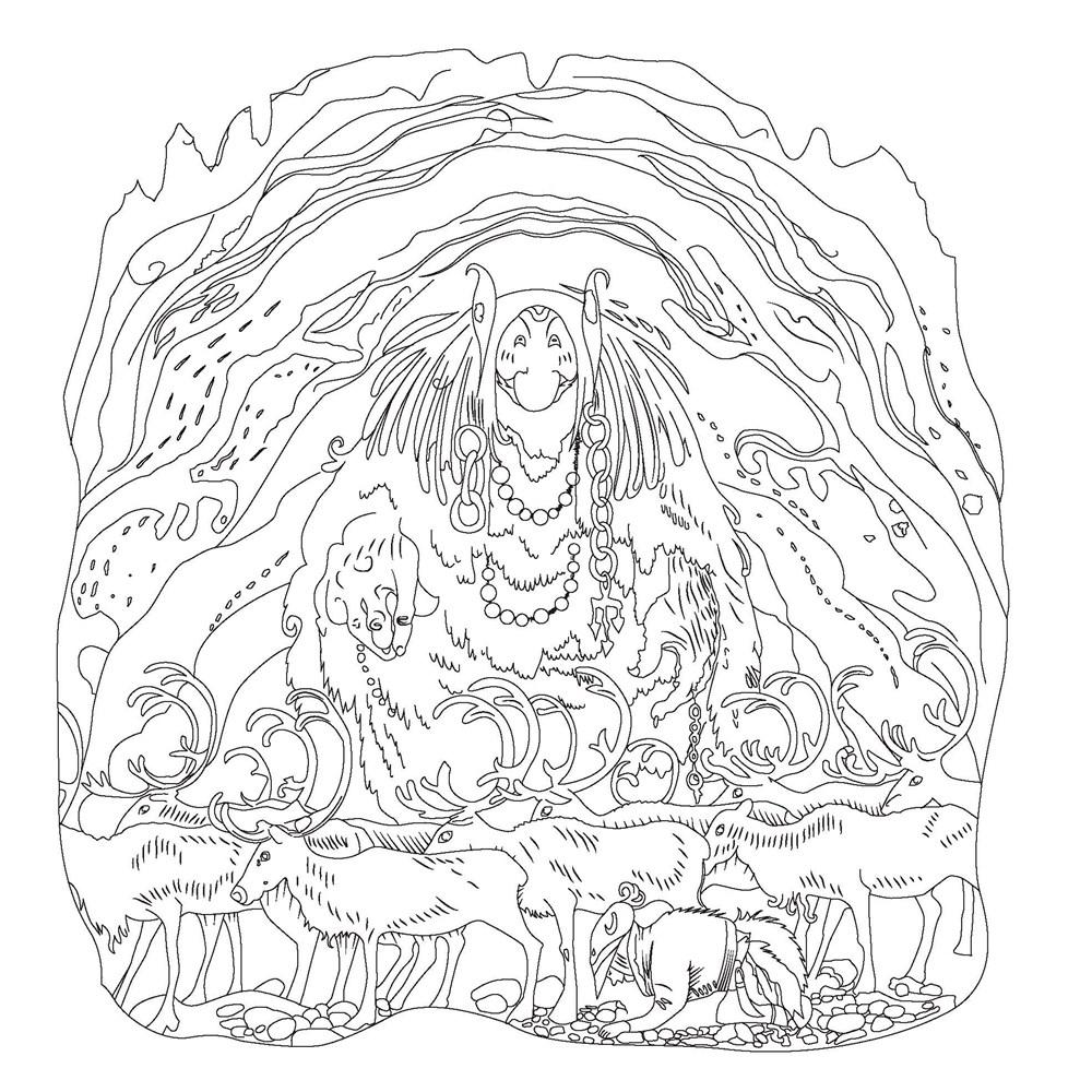 Fantasy Forest Coloring Book: John Bauer's World of Fairies and Trolls - 3