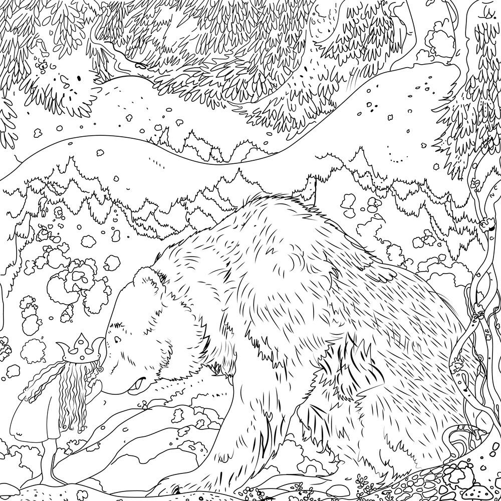 Fantasy Forest Coloring Book: John Bauer's World of Fairies and Trolls - 4