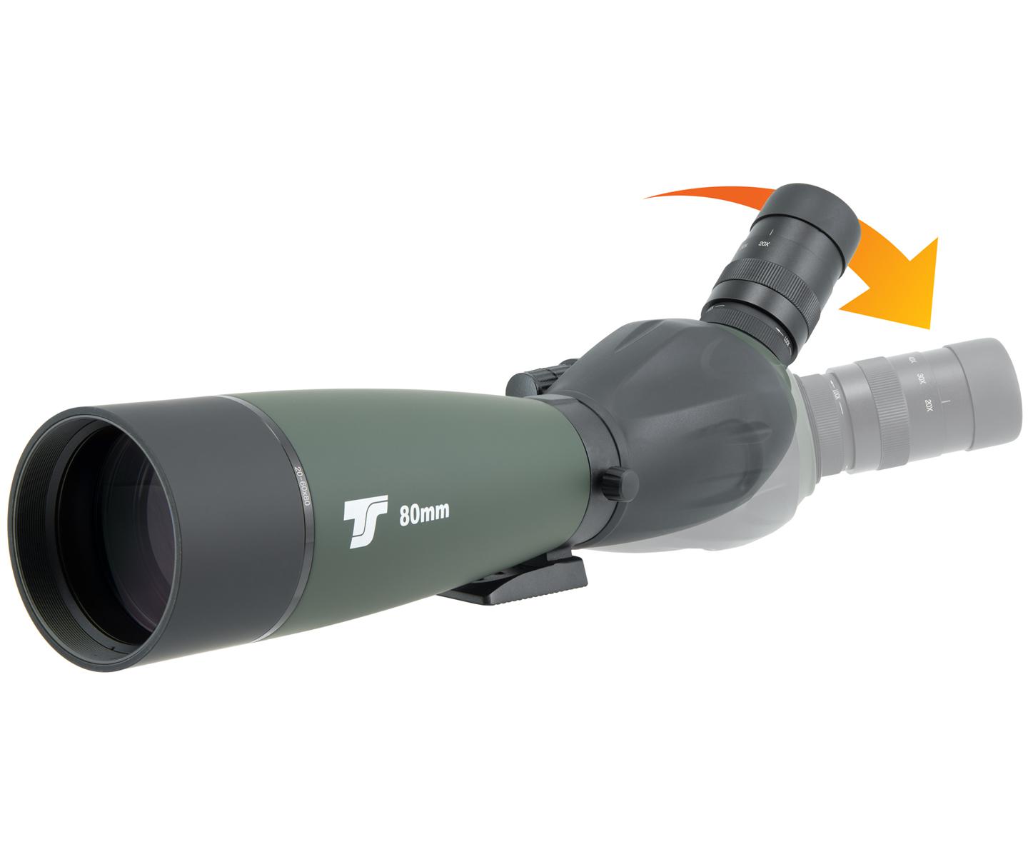 TS-OPTICS TUBKIKARE BW80Z, 20-60x80 MED UTBYTBART OKULAR - 9