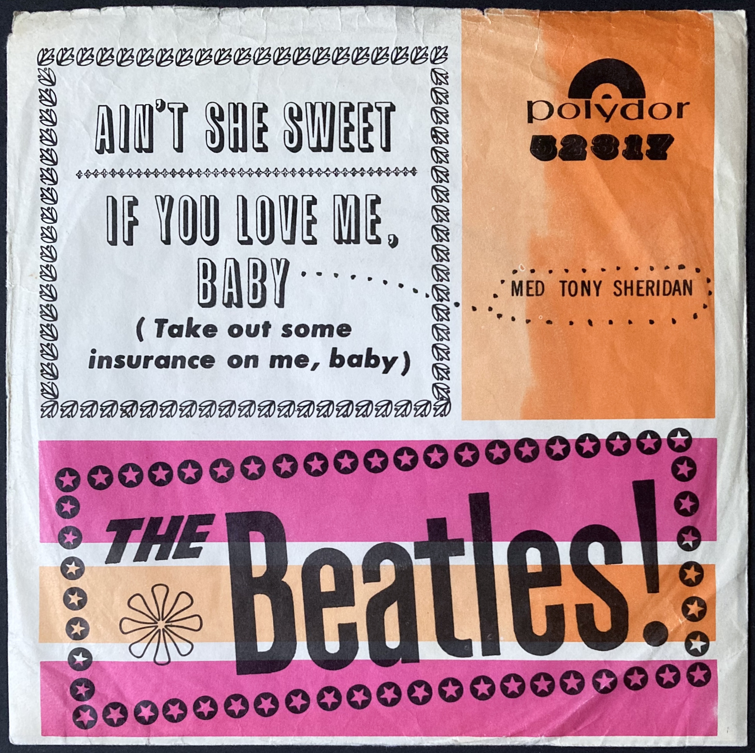 BEATLES - Ain´t she sweet  7" Swe Misprint PS 1964