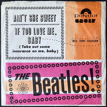 BEATLES - Ain´t she sweet  7" Swe Misprint PS 1964