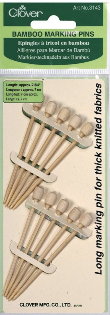 Clover Bamboo marking pins