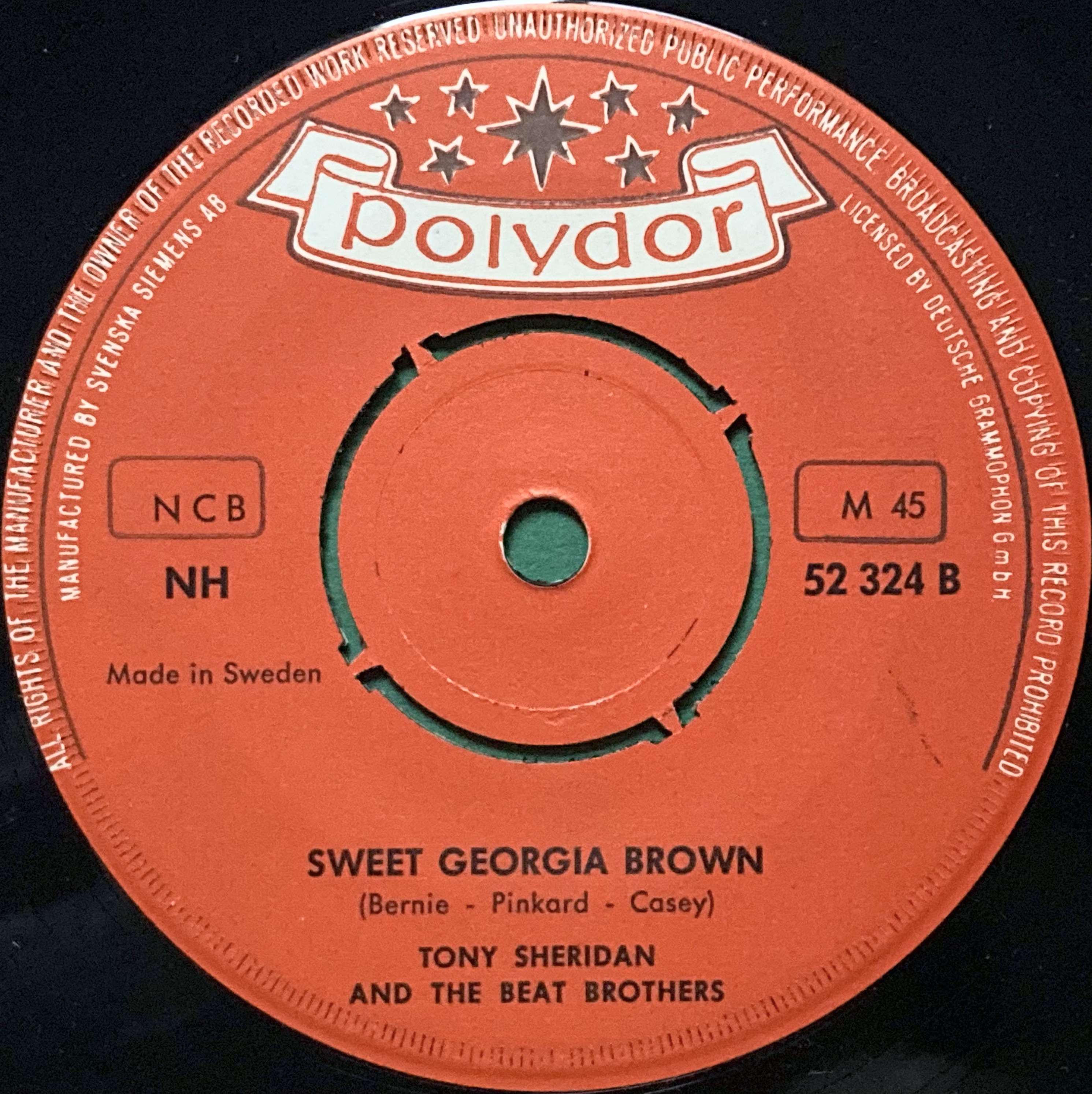 TONY SHERIDAN & BEAT BROTHERS (BEATLES) - Skinny Minny 7" Swe PS 1964 - 4