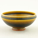 Berndt Friberg (1960s) Unique Brown/Yellow Bowl 8 cm