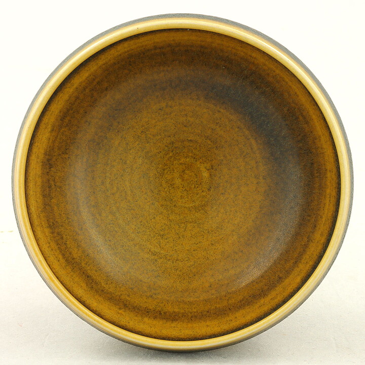 ベルント・フリーベリ 一点もの！ブラウン/イエロー色の器 Bowl（8cm)  1960年代