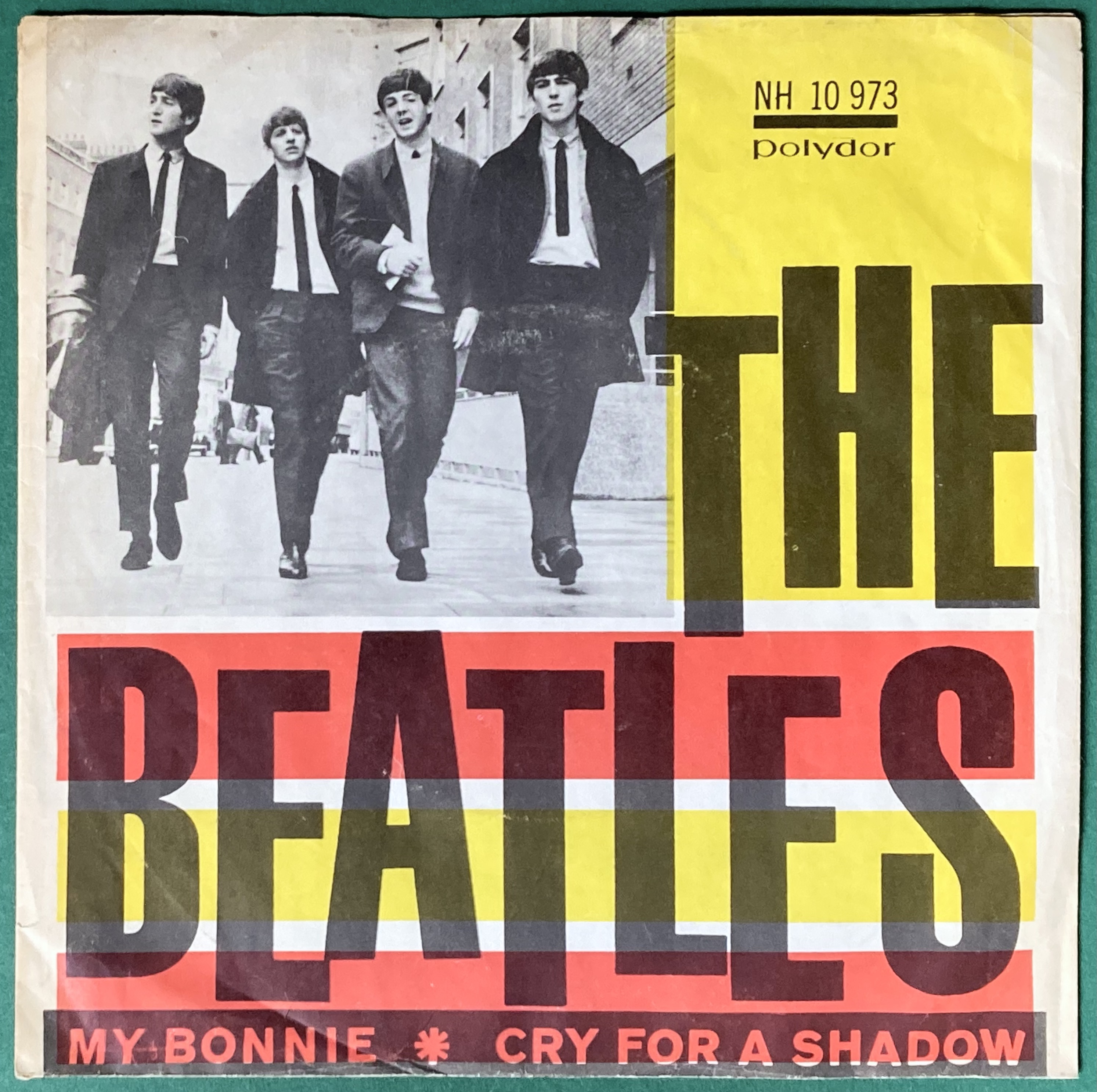 BEATLES - My Bonnie 7" Yellow / red Swe PS 1964