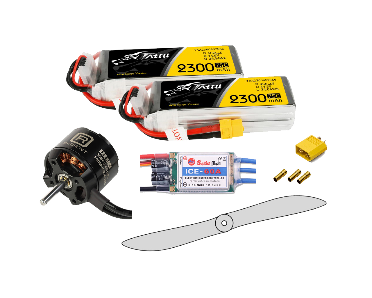 E2K Motorpaket ink 2 batterier