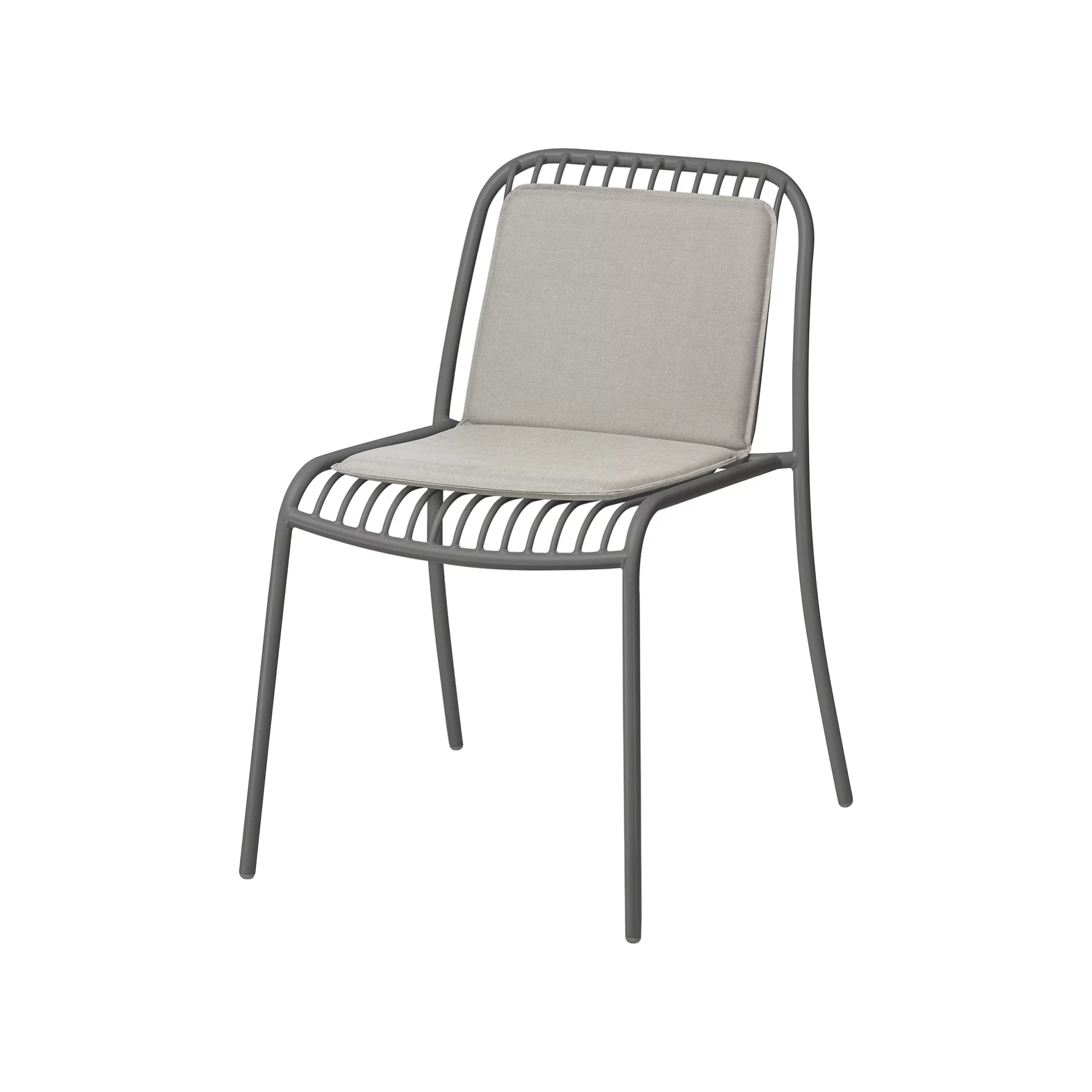 Cushion YUA for armchair mottled grey 39 x 66 cm - 3