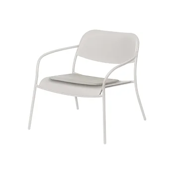 Cushion YUA for Lounge Chair Melange Grey 46 x 41 cm