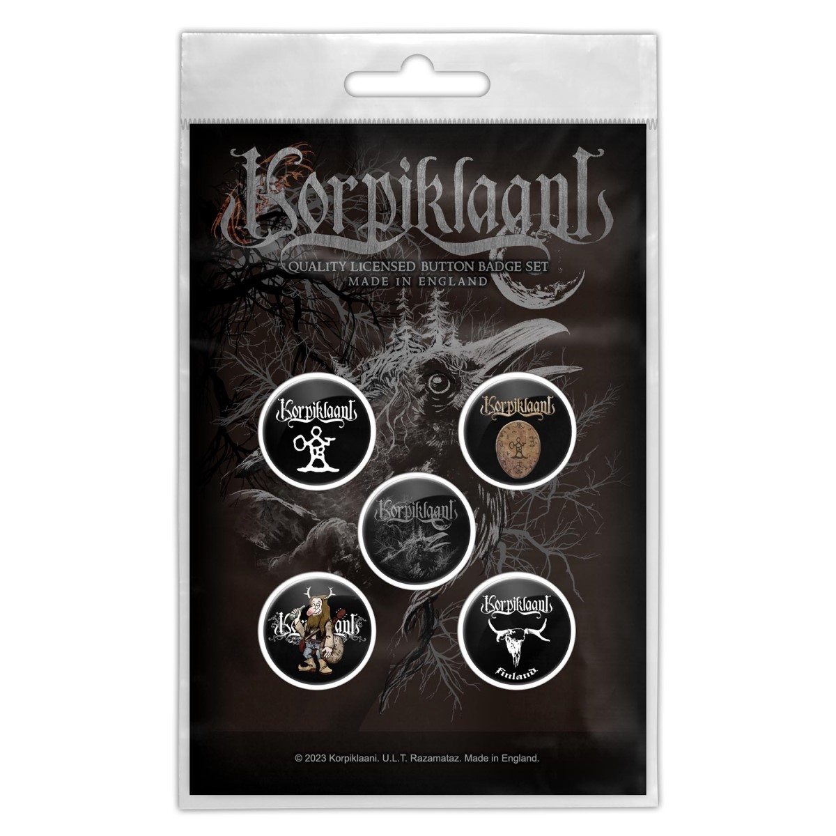 Korpiklaani Raven Badge Pack