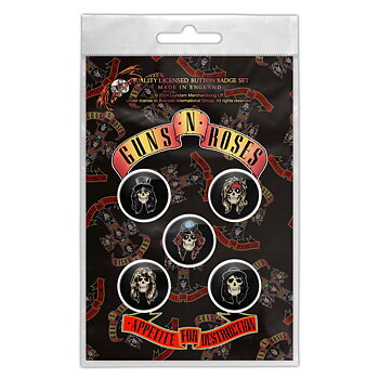 Guns N Roses Appetite For Destruction Badge Pack