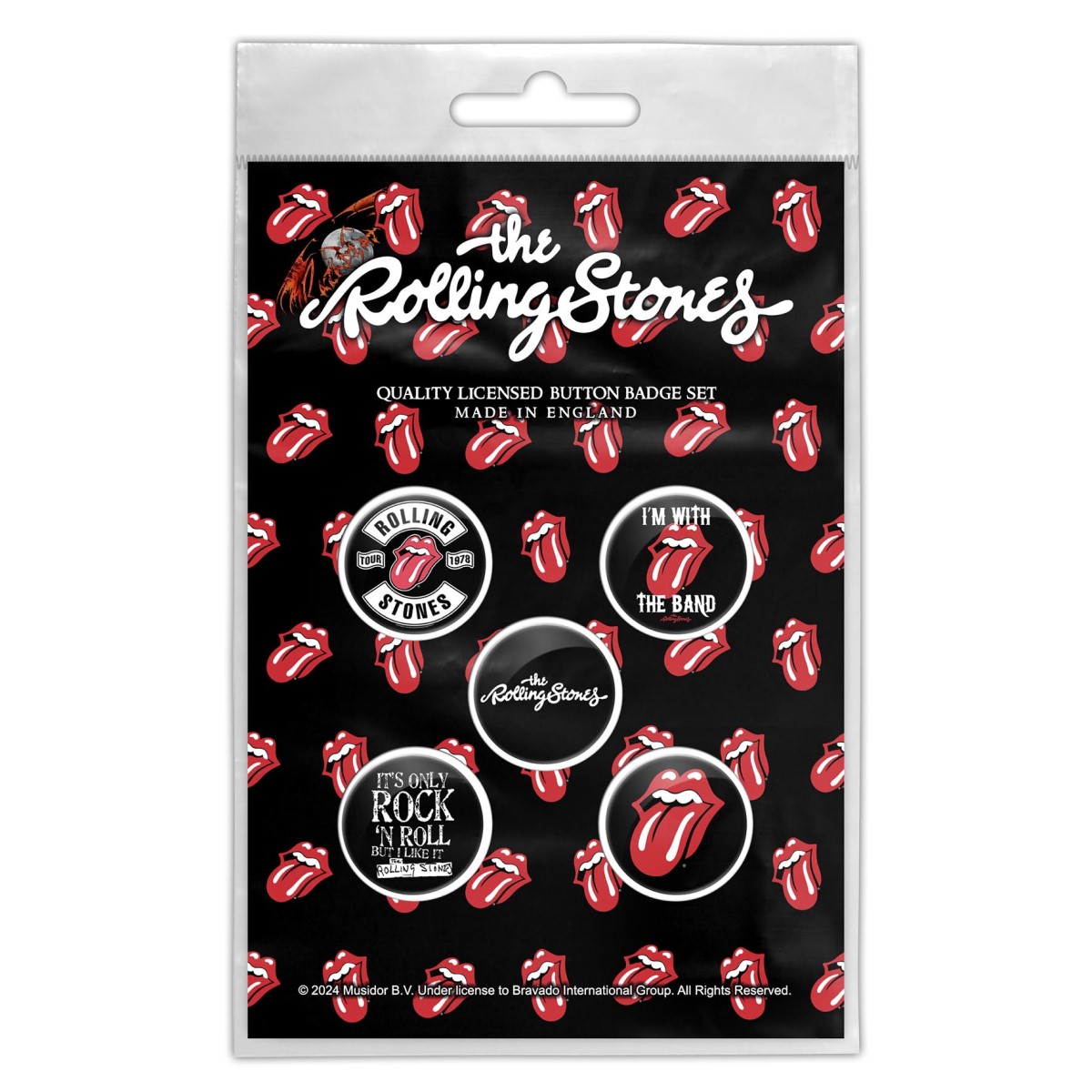 Rolling Stones Tongue Badge Pack