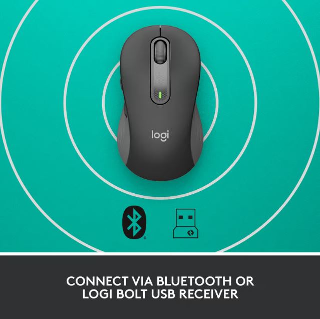 Logitech Signature M650 Large trådlös mus (grafitgrå) Högerhänt - 8
