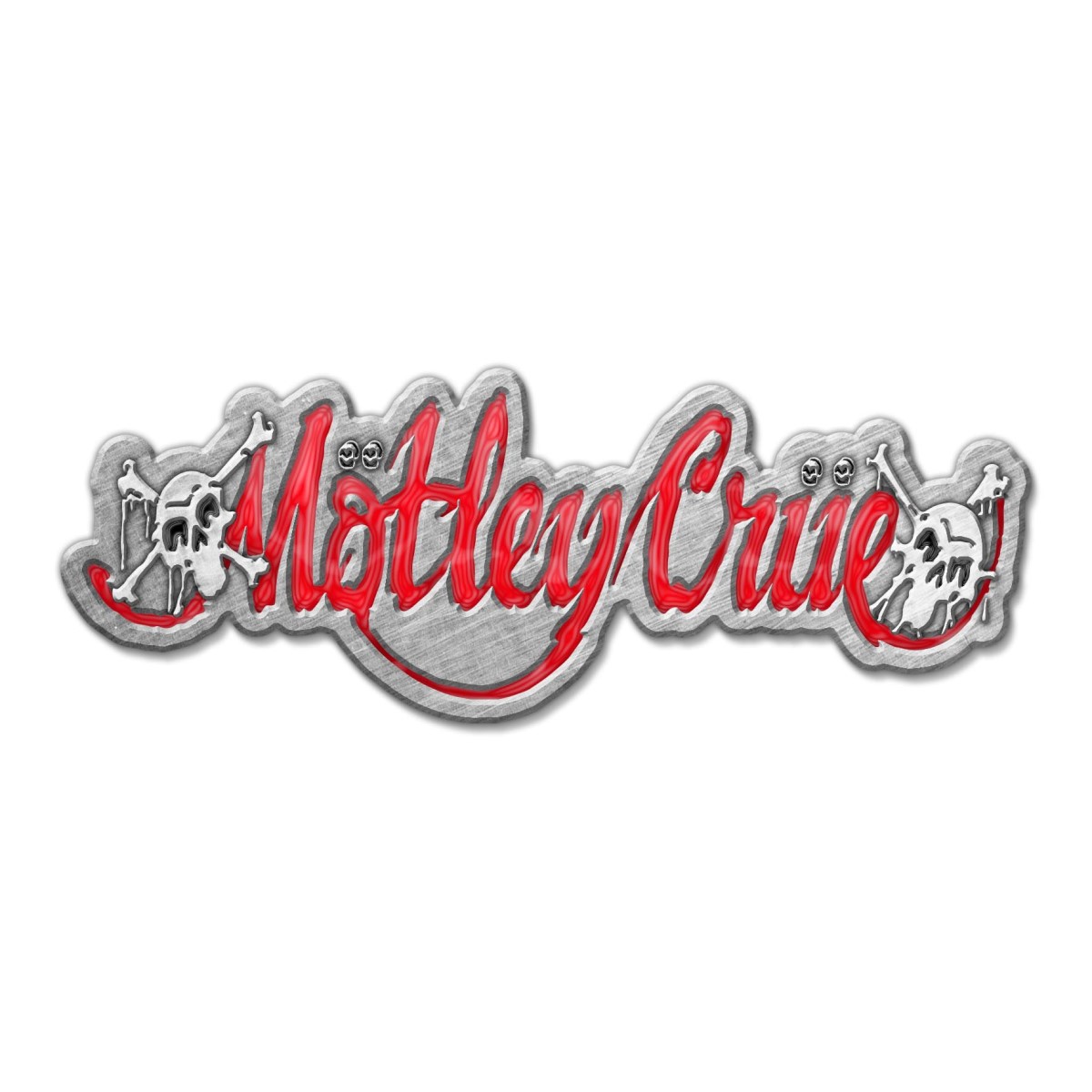 Motley Crue Dr Feelgood Skulls Logo Pin Badge