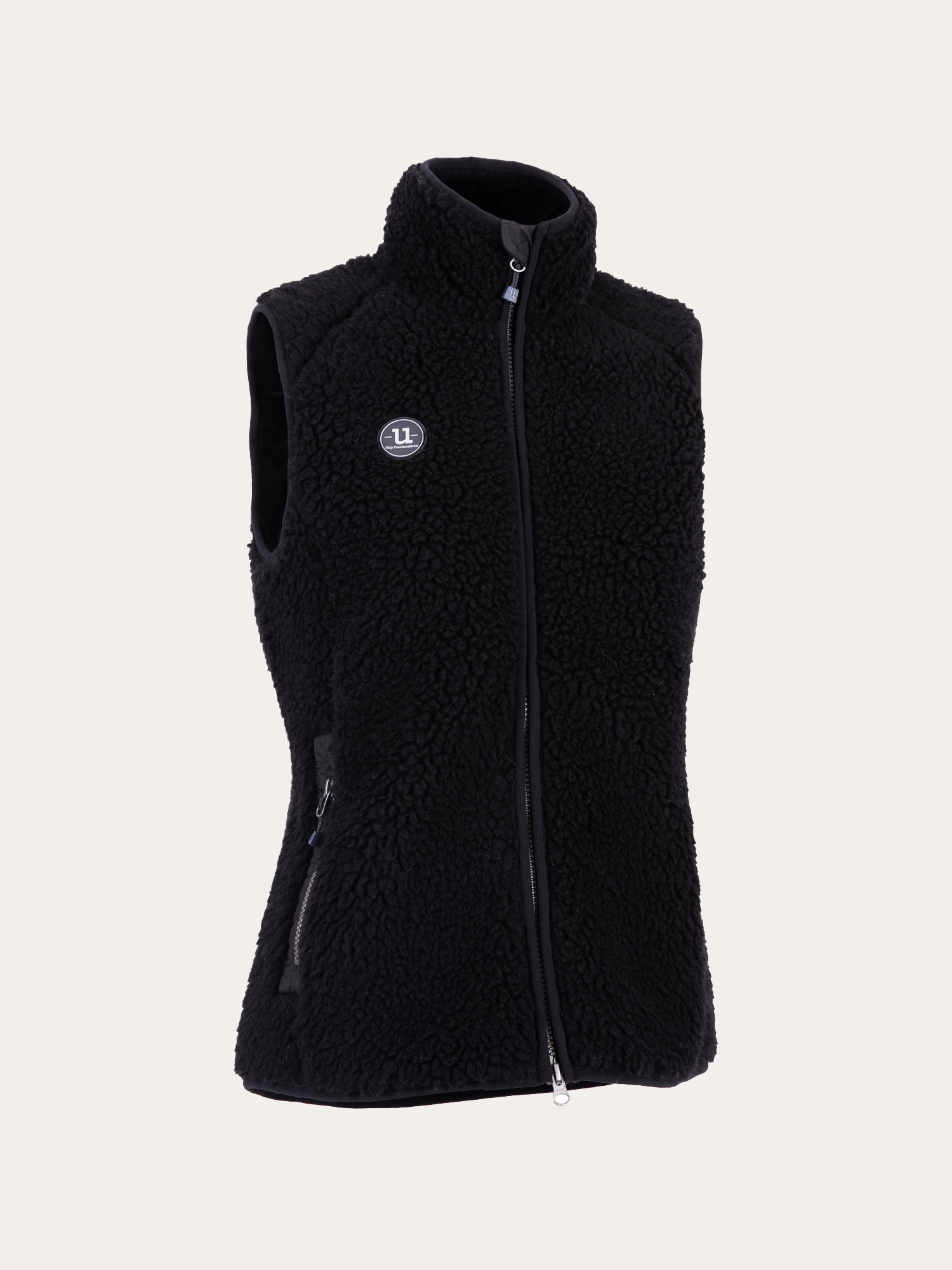 Uhip Merino Pile Weste - Jet Black (34)