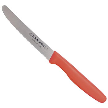Snitt- och allkniv, vågtandad, röd 110 mm