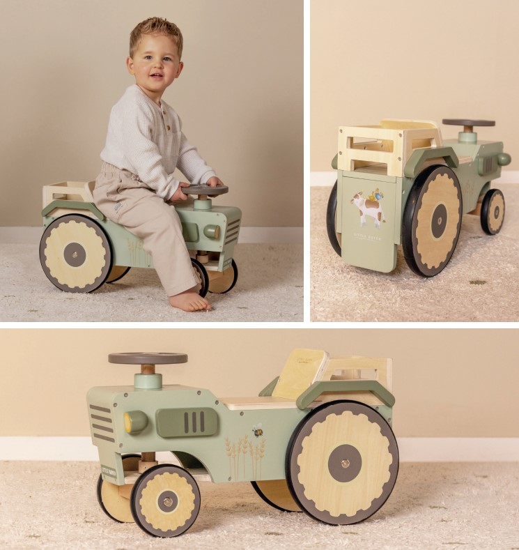 Little Dutch Gå-vagn Traktor 