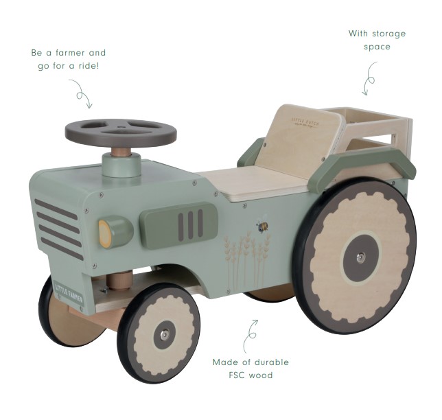 Little Dutch Gå-vagn Traktor  - 2