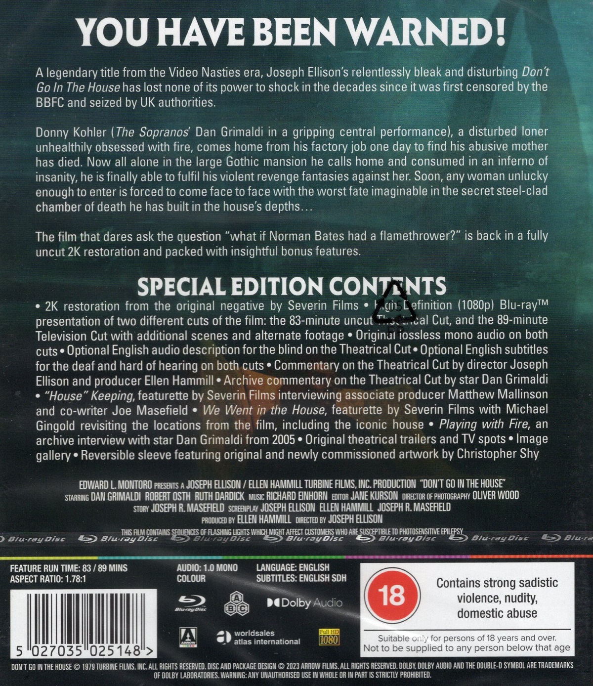 Don't Go In the House (ej svensk text) (Blu-ray) - 2