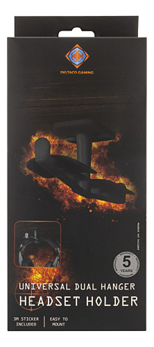 Deltaco Gaming Headset hängare för två headsets - 4