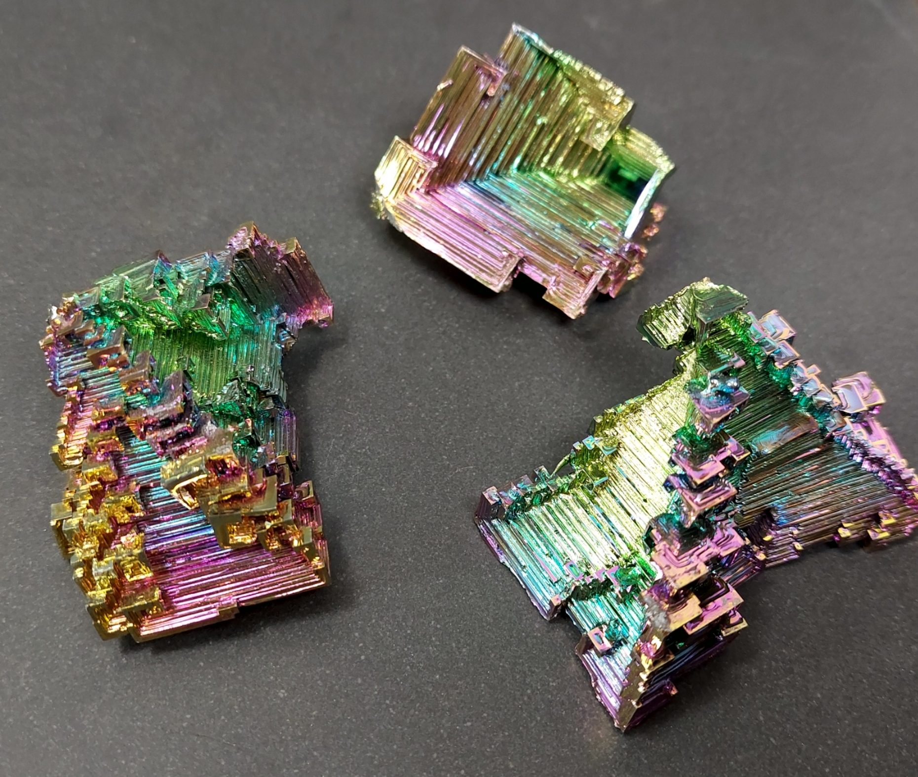 Bismuth / Wismut Kristall, Mer Kubisk form