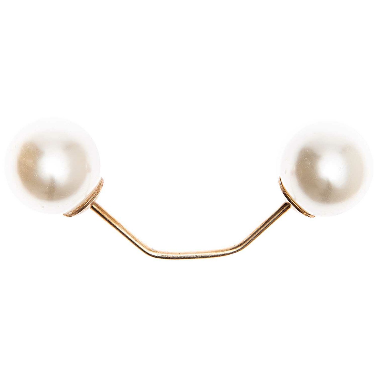 Double bead pin Pärlemor 6,5 cm