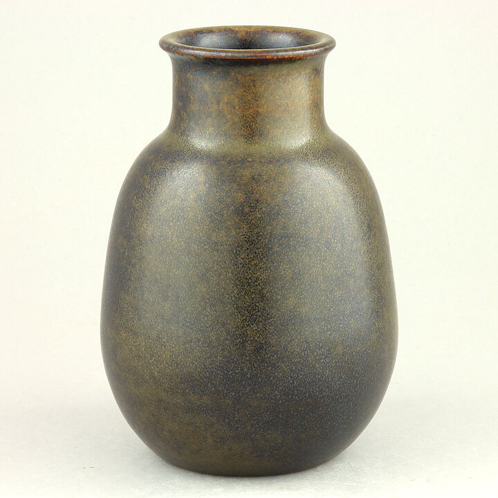 Triller Tobo (1950s) Unique Brown Vase 13 cm