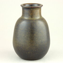 Triller Tobo (1950s) Unique Brown Vase 13 cm