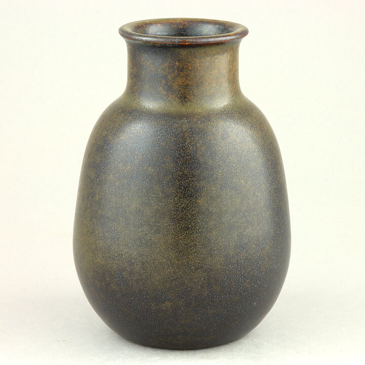 Triller Tobo (1950s) Unique Brown Vase 13 cm