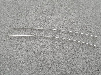 Hattpinne 0,5mm 76mm ( hatt ca. 1,33mm ) 2st/fp Pris/fp 925-silver