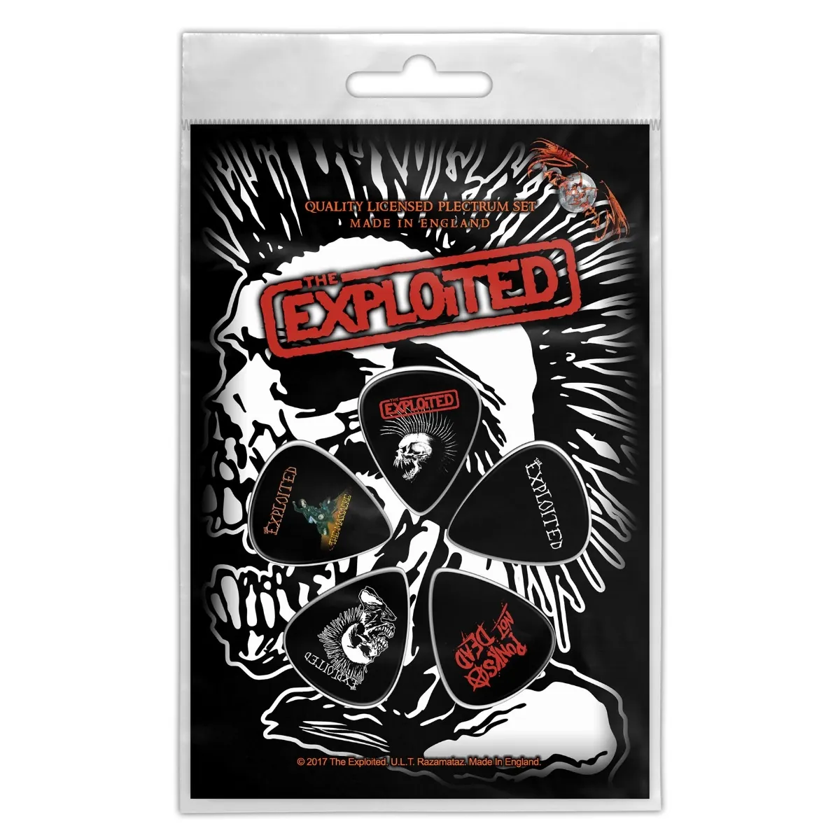The Exploited Plectrum Pack: Skull