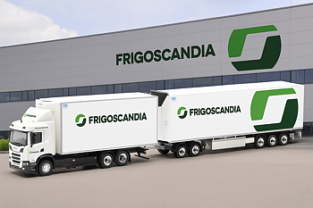 Scania CR20 ND refrigerated swedish box truck "Frigoscandia" (Sweden/Helsingborg)