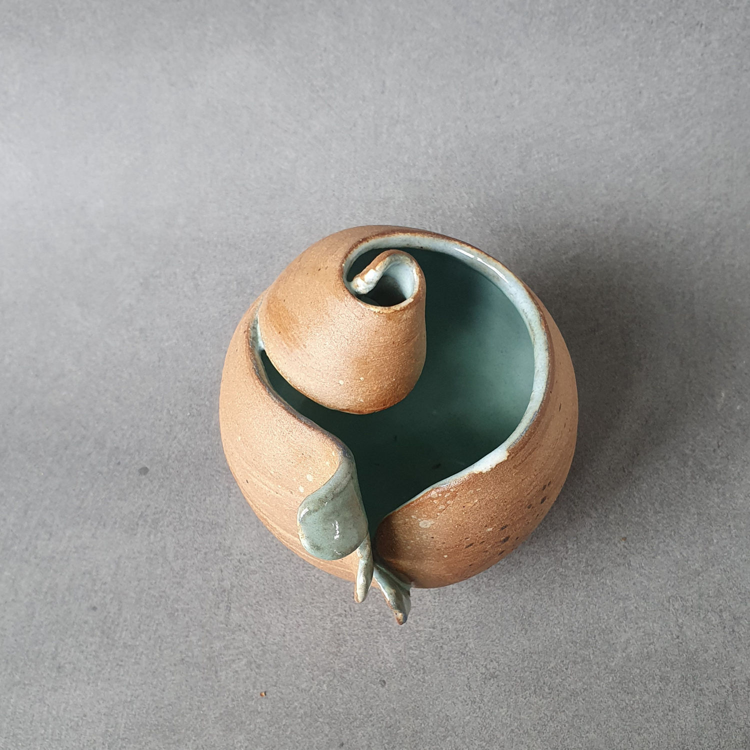 Flow sculpture hazy turquoise 1 - 2