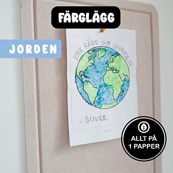 Färglägg Jorden