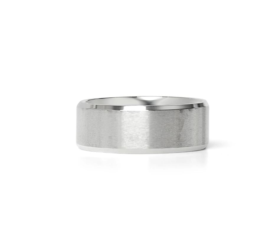 Matt ring i 316 stål - 8 mm bred - 3