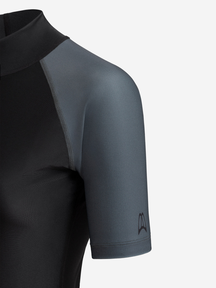 Orca Bossa Black Rash Vest Women Surf T-Shirt - 4