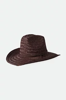 Brixton Houston  straw fedora toffee