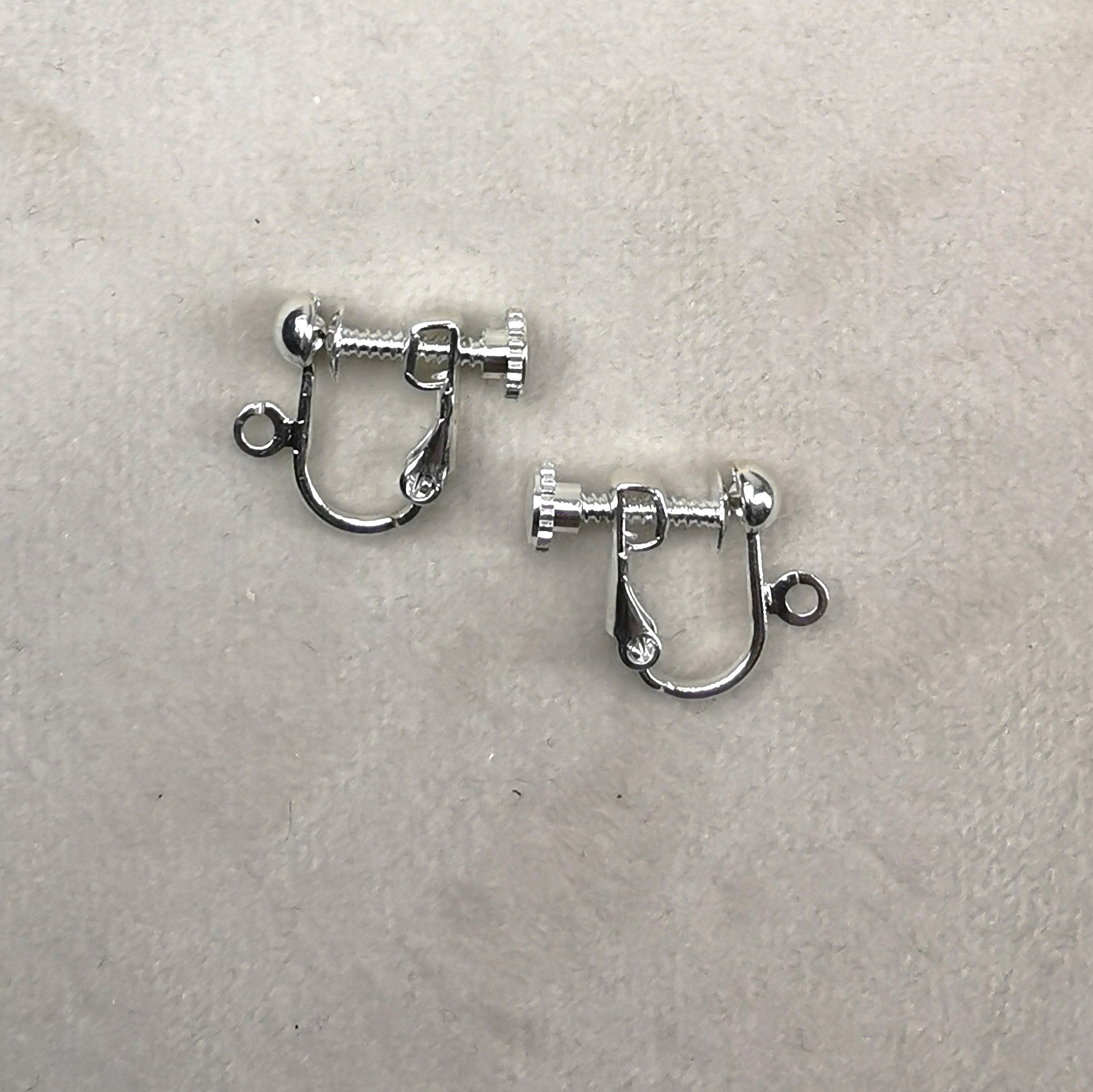 Skruvclips silver