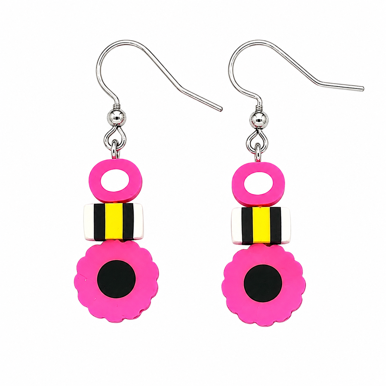 Earrings Candy English licorice Pink 