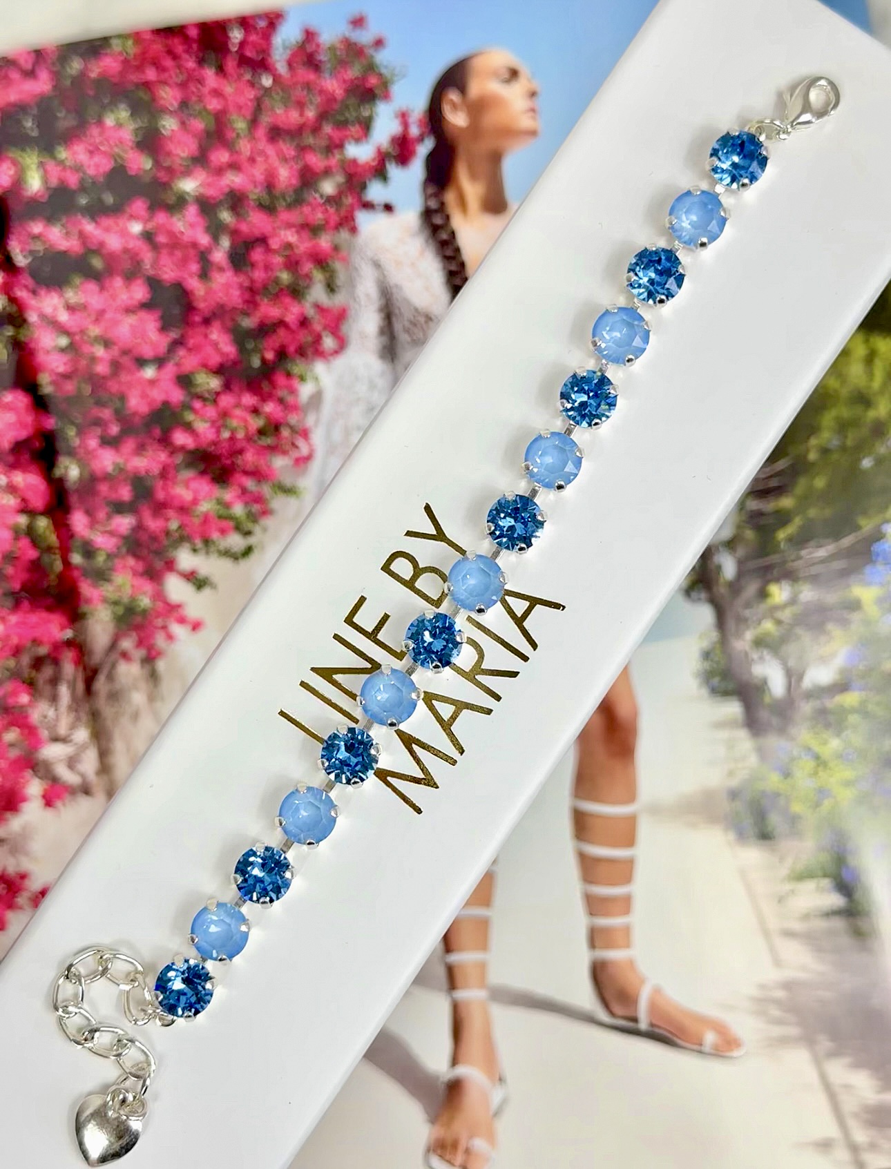 Bracelet Maya Sky/Ice blue Silver