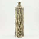 Mari Simmulson (Nigeria 1957) Cylinder Vase with Leaf Decor 32 cm
