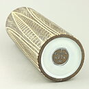 Mari Simmulson (Nigeria 1957) Cylinder Vase with Leaf Decor 32 cm