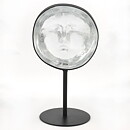 Erik Höglund (1960s) Clear Glass Sculpture with Woman Motif 26 cm