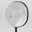 Erik Höglund (1960s) Clear Glass Sculpture with Woman Motif 26 cm
