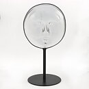 Erik Höglund (1960s) Clear Glass Sculpture with Woman Motif 26 cm