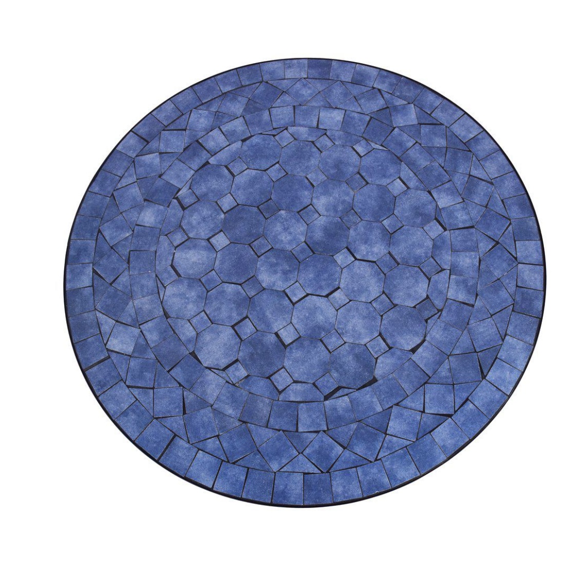 Bord / Blå mosaik / Dia 70cm