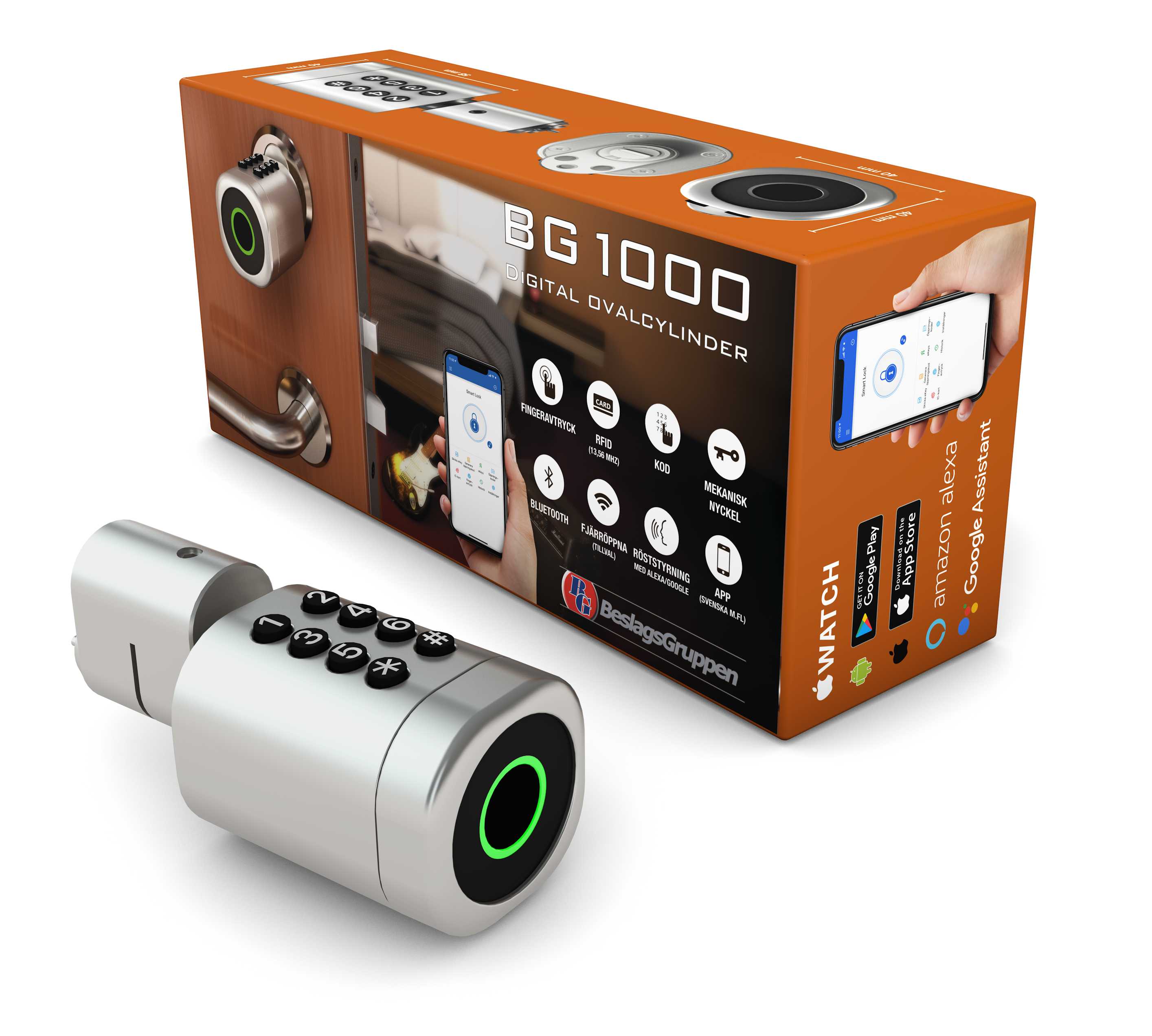 Digital ovalcylinder BG1000 silver - 6